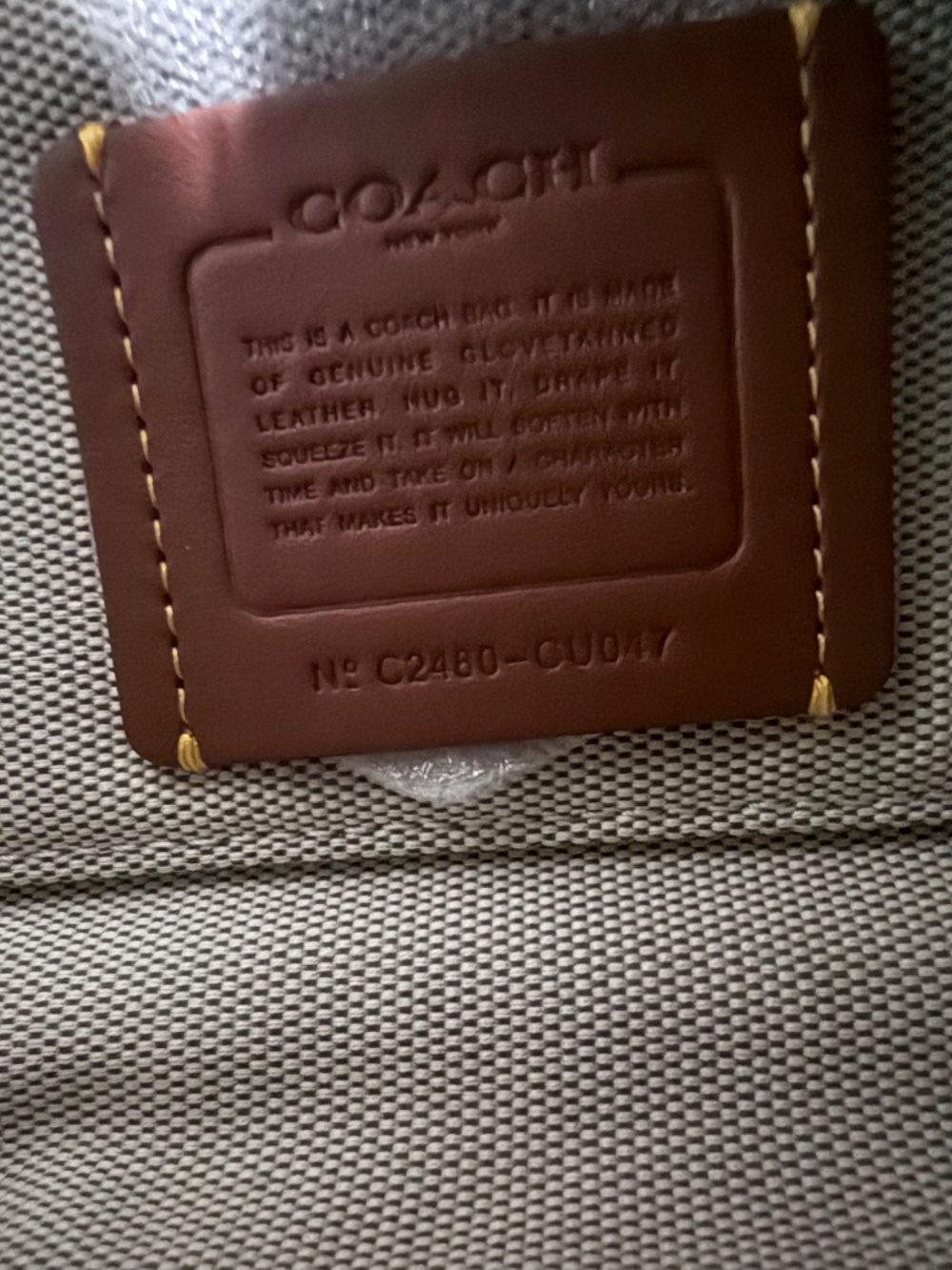 Brand NWT Coach Rogue Bag 26 in dark lime - Picture 4 of 6